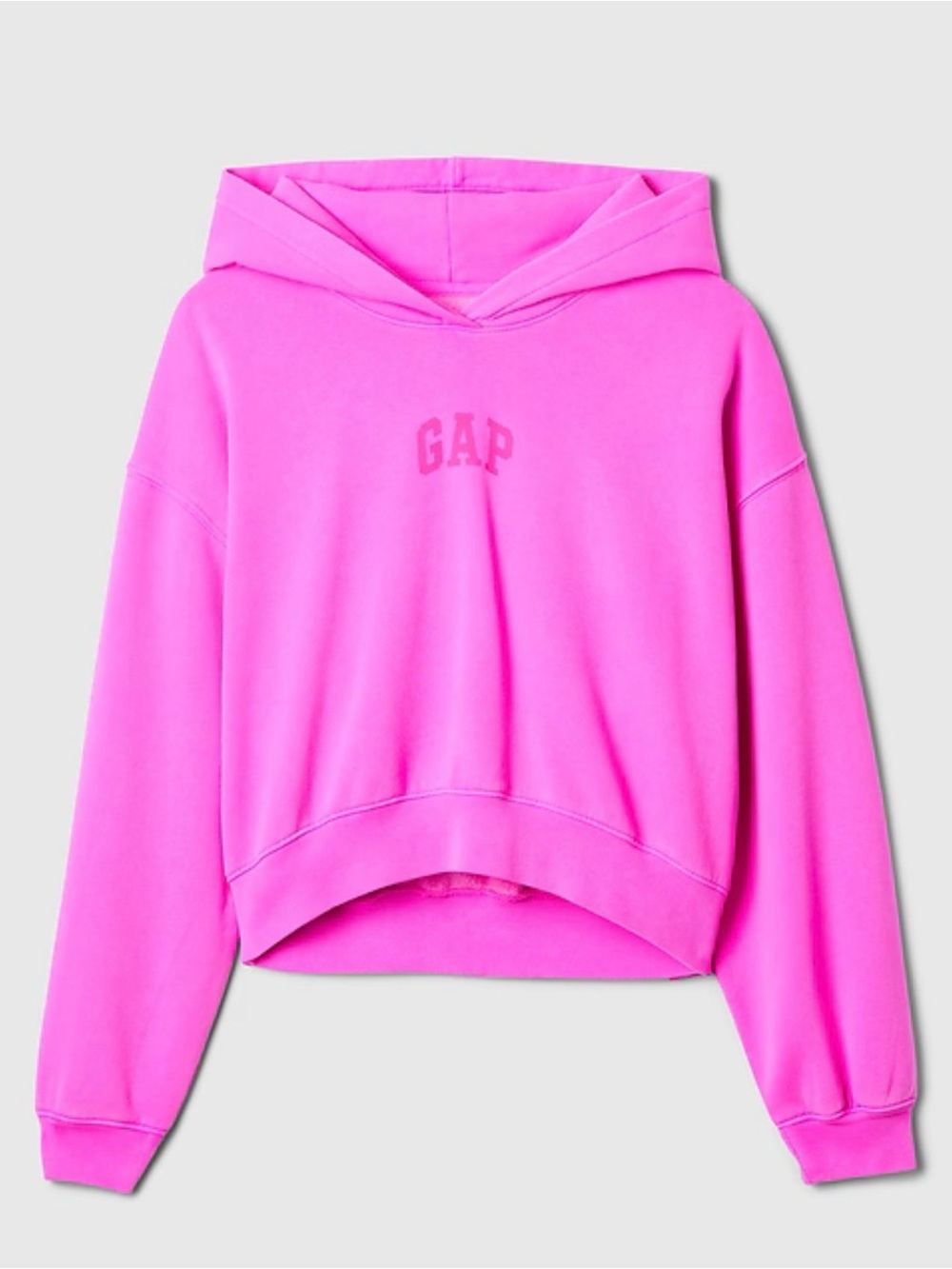 GAP  Pink Cropped Hoodie